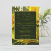 Carte Célébration de l'invitation du 50e anniversaire du (Debout devant)