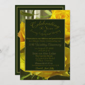 Carte Célébration de l'invitation du 50e anniversaire du (Devant / Derrière)