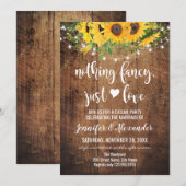 Carte Célébration de mariage de fugue des Tournesols (Devant / Derrière)