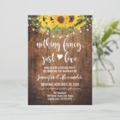 Carte Célébration de mariage de Tournesols Fugace (Debout devant)