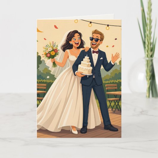 Carte Célébration de mariage joyeux (Devant)