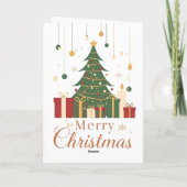 Carte Célébration de Noël Cosy (Dos)