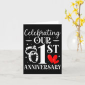 Carte Célébration De Notre 1Er Anniversaire Mariage 1 An (Fleur jaune)