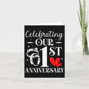 Carte Célébration De Notre 1Er Anniversaire Mariage 1 An