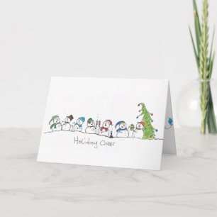 Carte Célébration de Snowman