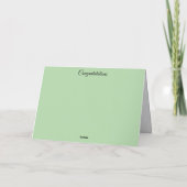 Carte Célébration de vos réalisations remarquables (Dos)