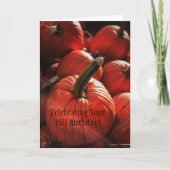 Carte Célébration de votre anniversaire d'automne (Devant)