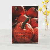 Carte Célébration de votre anniversaire d'automne (Fleur jaune)