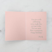 Carte Célébration de votre anniversaire Fleurs aquarelle (Intérieur)