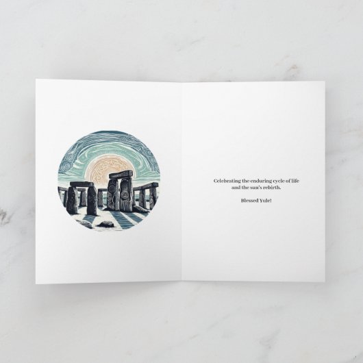 Carte Célébration de Yule (Intérieur)