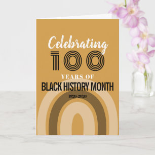 Carte Célébration des 100 ans du Mois de l'histoire des