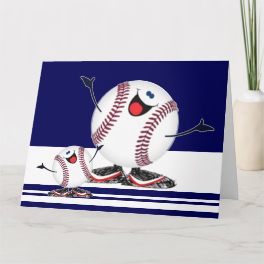 Carte Célébration des baseballs (Devant)