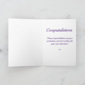 Carte Célébration des diplômes rose (Intérieur)