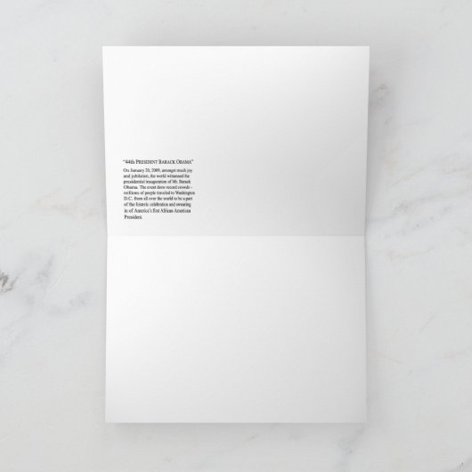 Carte Célébration d'inauguration (Intérieur)