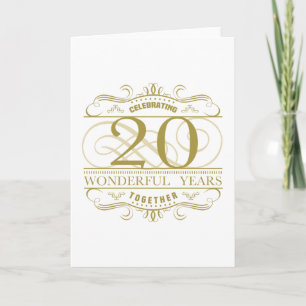Carte Célébration du 20e anniversaire