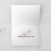 Carte Célébration du 5e anniversaire (Intérieur)