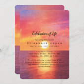 Carte Célébration du coucher de soleil sur l'océan des f (Devant / Derrière)