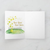 Carte Célébration du Nouvel An Tennis 2026  (Intérieur)