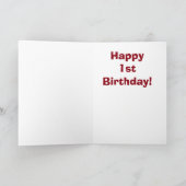 Carte Célébration du singe de la réserve d'anniversaire (Intérieur)