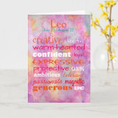 Carte Célébration d'un anniversaire de Léo (carte) (Fleur jaune)