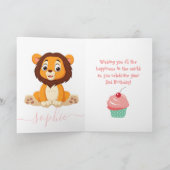 Carte Célébration d'un mignon 2ème anniversaire (Intérieur)