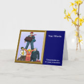 Carte Célébration d'une promotion (Fleur jaune)