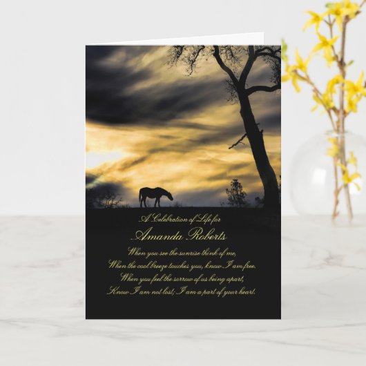 Carte Célébration faite sur commande spirituelle des (Fleur jaune)