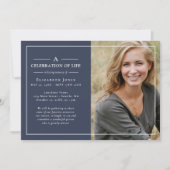 Carte Célébration minimale de la vie (Devant)