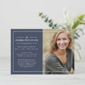 Carte Célébration minimale de la vie (Debout devant)