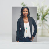 Carte Célébration moderne de la vie Photo Funérailles co (Debout devant)