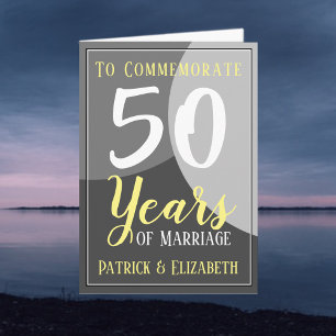 Carte Célébrer 50 ans de mariage