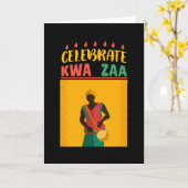 Carte Célébrer Kwanzaa (Fleur jaune)