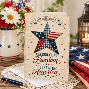Carte Célébrer la liberté, célébrer l'Amérique Patriotiq
