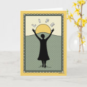 Carte Célébrer la vie C_Greeting (Fleur jaune)