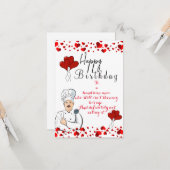 Carte Célébrer l'anniversaire du mari (Devant/Arrière en situation)