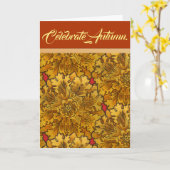 Carte Célébrer l'automne (Fleur jaune)