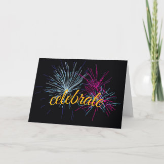 Carte Célébrer les feux d'artifice