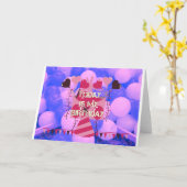 Carte Célébrer Mes Bénédictions Joyeuses d'Anniversaire (Fleur jaune)