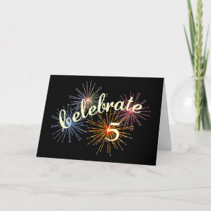Carte Célébrer un 5e anniversaire