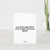 Carte Célébrer une année d'amour et de dévotion (Dos)