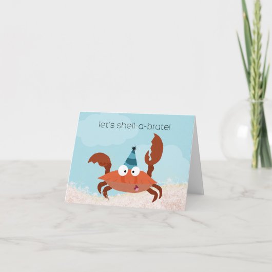 Carte Célébrez Crabe (Devant)