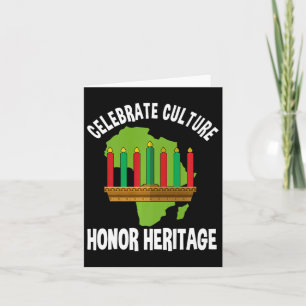 Carte Célébrez La Culture Honorer L'Héritage Kwanzaa Afr