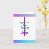 Carte Célébrez la Résurrection de Jésus-Christ PÂQUES (Fleur jaune)