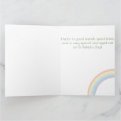 Carte Célébrez la Saint-Patrick avec un Chat Chanceux (Intérieur)