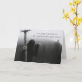 Carte Célébrez L'Accélération De Votre Mort (anniversair (Fleur jaune)