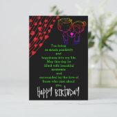 Carte Célébrez l'anniversaire de l'amant (Debout devant)