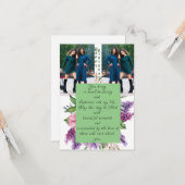 Carte Célébrez l'anniversaire de l'ami (Devant/Arrière en situation)