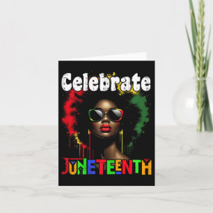 Carte Célébrez le maillot Juneteenth femmes africaines h