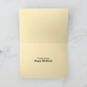 Carte Célébrez-Vous L'Anniversaire Fleur Noire (Intérieur)