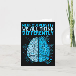 Carte Célébrons la neurodiversité Nous pensons tous diff